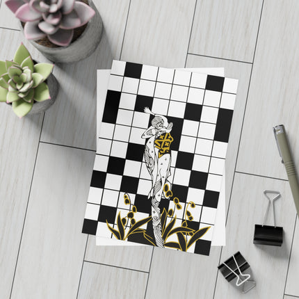 Woman and the Crossword Postcard Bundles (envelopes included) - Bundles of 10, 30, 50 Pieces