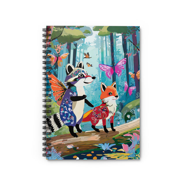 Whimsical Woodland Spiral Notebook - Ruled Line