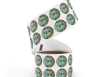 Mischief in Tinselland Round Sticker Label Rolls