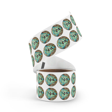 Mischief in Tinselland Round Sticker Label Rolls