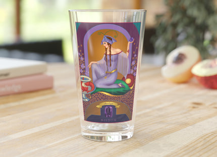 February & Amethyst Zodiac Pint Glass
