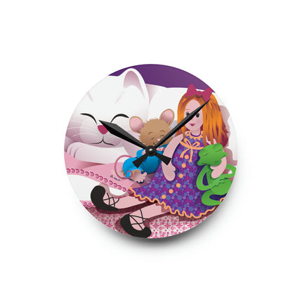 Joy of Friendship Acrylic Wall Clock, Round and Square