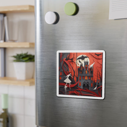 Halloween Night Scene Die-Cut Magnets (5 Sizes)
