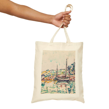 Concarneau by Paul Signac Cotton Canvas Tote Bag
