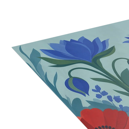 🌺✨ The Lady Of The Midnight Poppies Greeting Card – Art Deco Floral Elegance