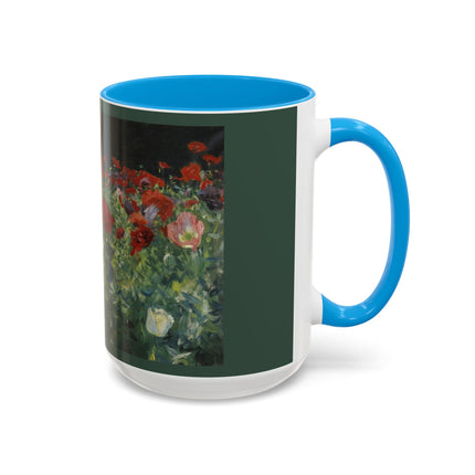 A Study of Poppies for Carnation, Lily, Lily, Rose by John Singer Sargent Colorful Mugs (11oz, 15oz)
