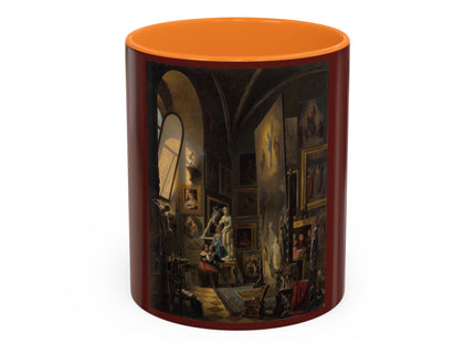 Raphael and his Muse in the Atelier by Vincenzo Abbati Colorful Mugs (11oz, 15oz)