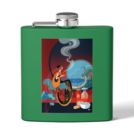 Golden Day Serenade Stainless Steel Flask – Elegant Harmony & Sunlit Grace
