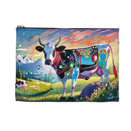 Cyber Glitch Cow Pencil Case