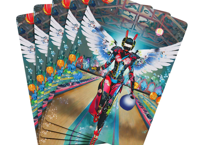 Samurai Robot Angels Playing Cards