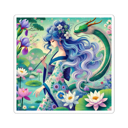 Fairy of the Koi Pond Kiss-Cut Stickers (4 Sizes)