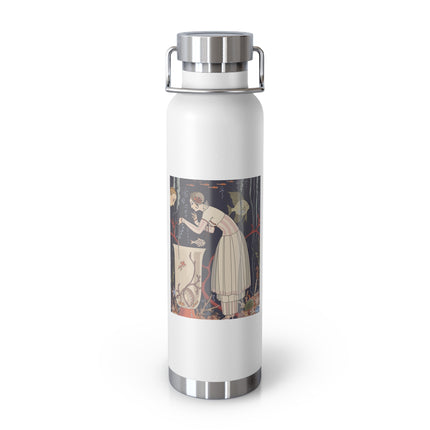 L'Etourdissant Petit Poisson (The Dazzling Little Fish) by George Barbier Copper Vacuum Insulated Bottle, 22oz
