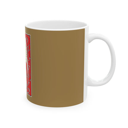 Angel with Red Background Ceramic Mug 11oz