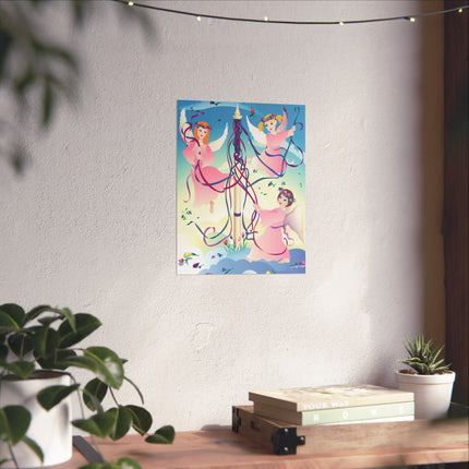 Angelic Revelry Premium Matte Vertical Posters