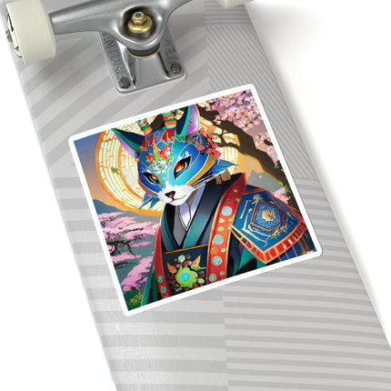 Cyberpunk Samurai Kiss-Cut Stickers (4 Sizes)