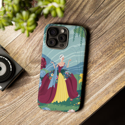 🌹🌿 The Willow Garden Promenade Phone Case – Art Deco Floral Elegance