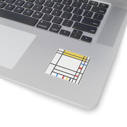 Place de la Concorde by Piet Mondrian Kiss-Cut Stickers (4 Sizes)