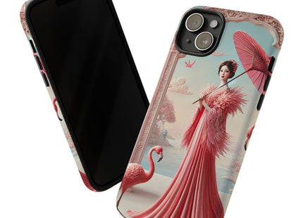Petals, Porcelain, and Flamingos Phone Cases