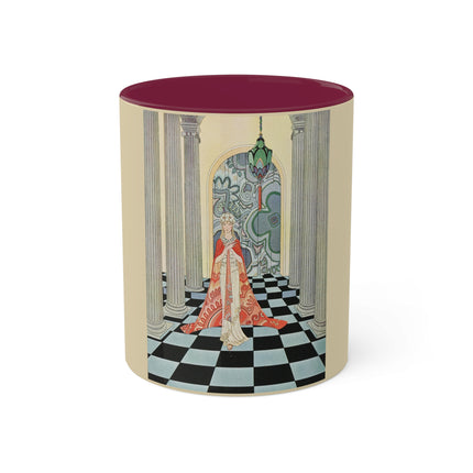 Cadmus Beheld a Female Figure by Virginia Frances Sterrett Colorful Mugs, 11oz