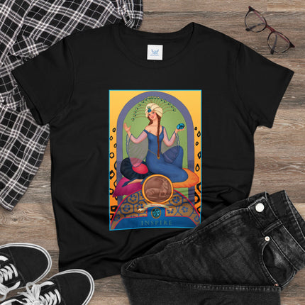 December & Tanzanite (from the Gem Series) by Sofia Chiostri Women's Midweight Cotton Tee