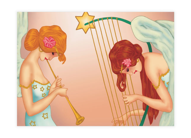 Heavenly Angel Duet Postcard Bundles (envelopes included)