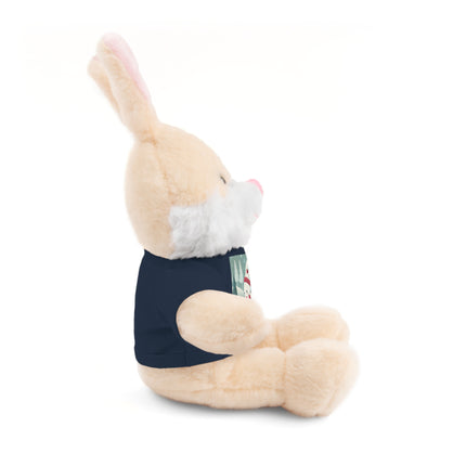 Candy Cane Timekeeper Bunny Stuffed Animals with Tee