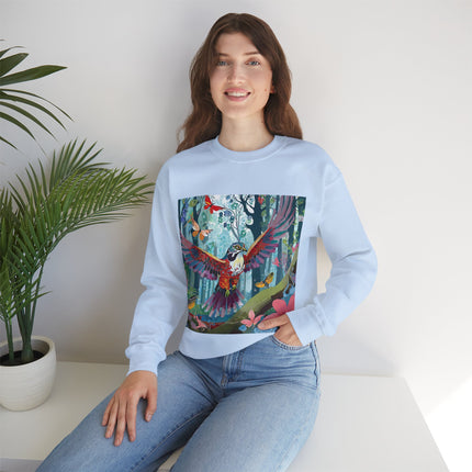 Colorful Raptor Unisex Heavy Blend™ Crewneck Sweatshirt