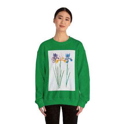 Blue Iris by Anselmus Boëtius de Boodt Heavy Blend™ Crewneck Sweatshirt