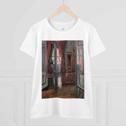 View into an Apartment by Egon Schiele Women's Midweight Cotton Tee