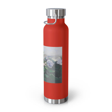 Water Lilies by Karl Hagemeister Copper Vacuum Insulated Bottle, 22oz