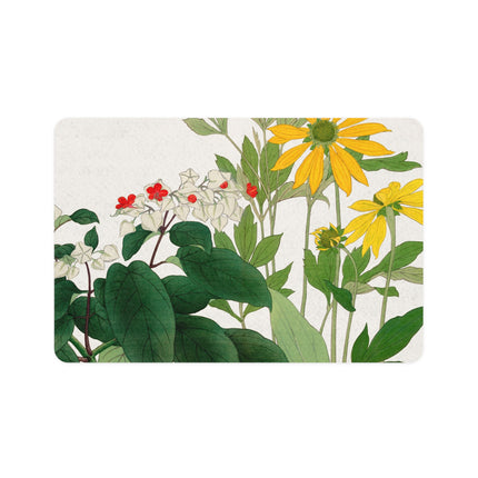 Summer Wildflower Meadow Pet Food Mat – Golden Bloom