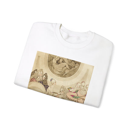 Sur talons rouges (On Red Heels) pl 01 by Gerda Wegener Heavy Blend™ Crewneck Sweatshirt