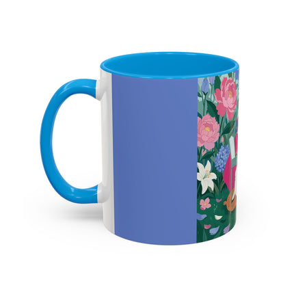 The Ladies Of The Blossoming Vanity Colorful Mugs – Art Deco Floral Elegance