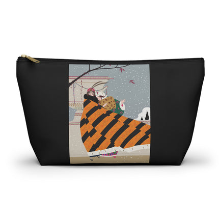 Snowfall Courtesan Cosmetic Bag – Whimsical Winter Elegance