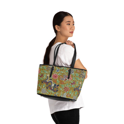 Chinois et Japonais 2 by Auguste Racinet PU Leather Shoulder Bag