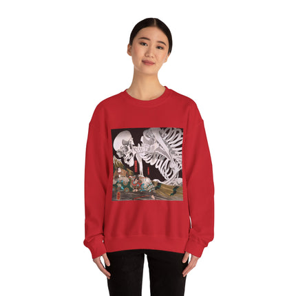 Mitsukuni Defying the Skeleton Spectre by Utagawa Kuniyoshi Heavy Blend™ Crewneck Sweatshirt