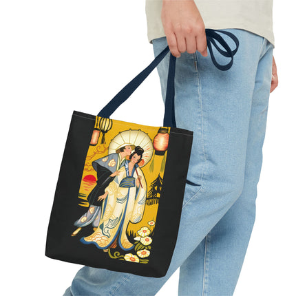 Golden Embrace Tote Bag (AOP)