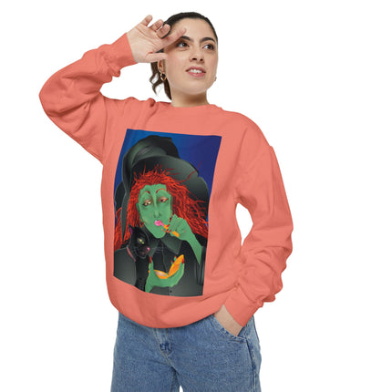 Mirror, Mirror A Witch's Touch Unisex Garment-Dyed Sweatshirt