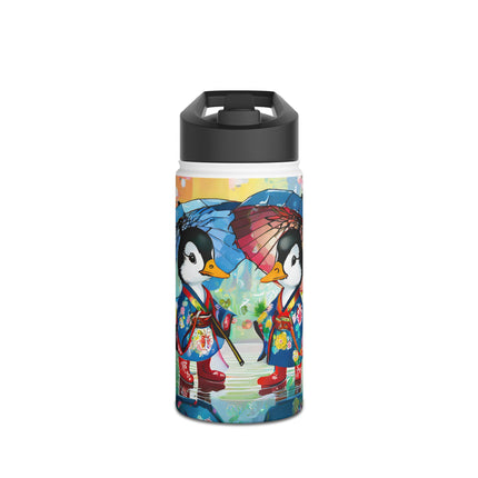Rainy Day Ducks Stainless Steel Water Bottle