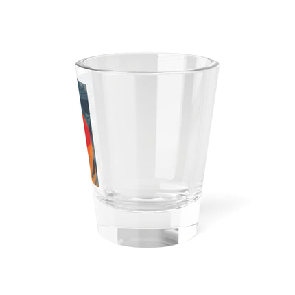 Flame of the Tempest Shot Glass – Fiery Storm & Dramatic Elegance