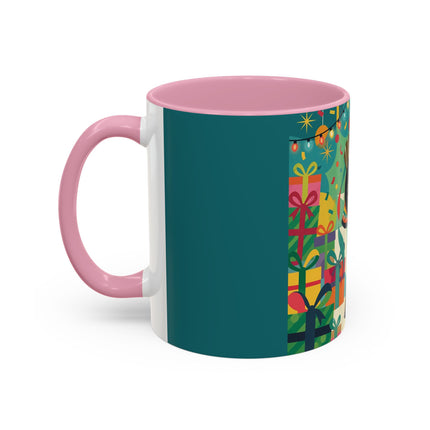 🎄✨ The Lady Of The Christmas Ornament Colorful Mug – Art Deco Holiday Fantasy