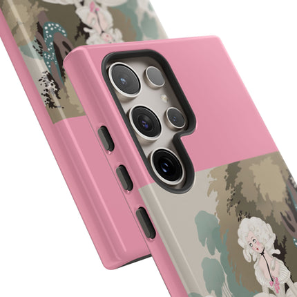Rococo Garden Reader Phone Case – Whimsical Elegance & Timeless Charm
