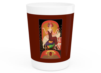 January & Garnet (from the Gem Series) by Sofia Chiostri Ceramic Shot Glass