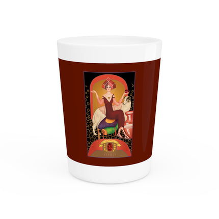 January & Garnet (from the Gem Series) by Sofia Chiostri Ceramic Shot Glass