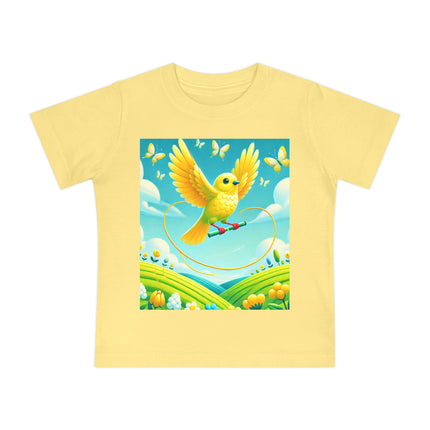 Canary Jumping Rope Baby T-Shirt – A Little Burst of Sunshine