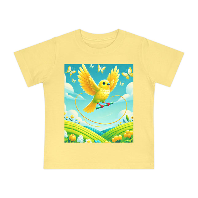 Canary Jumping Rope Baby T-Shirt – A Little Burst of Sunshine