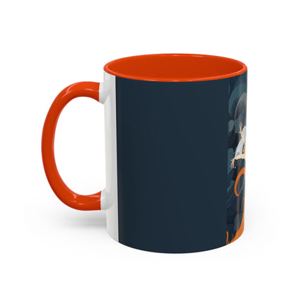 Flame of the Tempest Colorful Mugs – Fiery Storm & Dramatic Elegance
