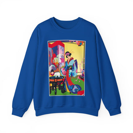 A Timeless Journey by Umberto Brunelleschi Heavy Blend™ Crewneck Sweatshirt