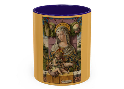 Madonna and Child by Carlo Crivelli Colorful Mugs (11oz, 15oz)