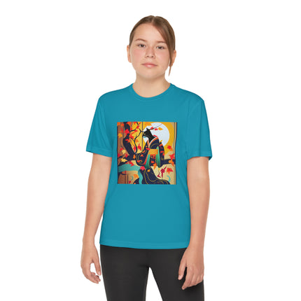 Black Cat in Kimono Youth Competitor Tee